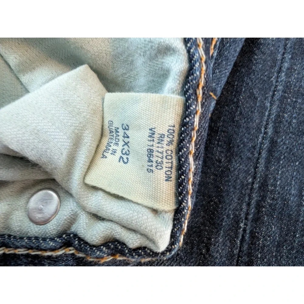 P1 Converse Jeans Men's Size W34 L32 100% Cotton Straight Leg Blue Denim‎